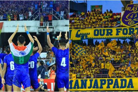 ഖത്തറിൽ ആവേശക്കടലിളക്കി മഞ്ഞപ്പട, ആദ്യമത്സരത്തിൽ ഇന്ത്യക്ക് അവിശ്വസനീയമായ പിന്തുണയുമായി ആരാധകർ | India